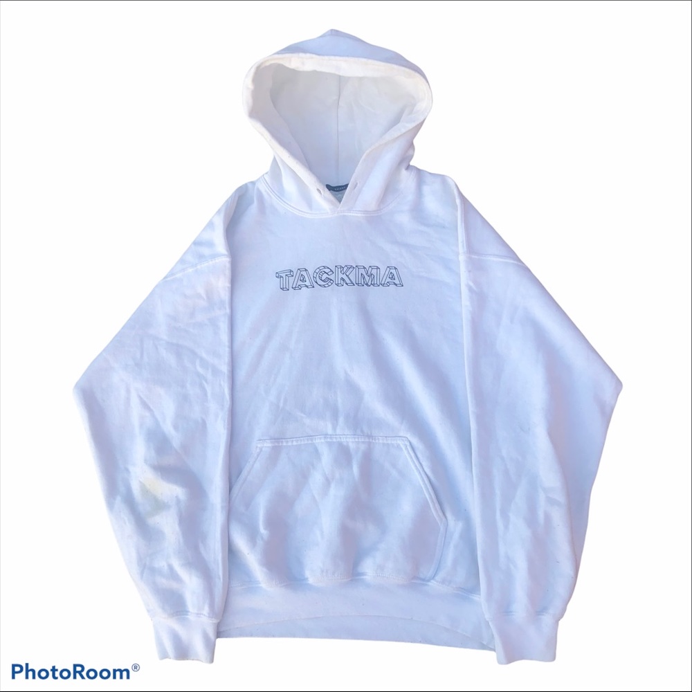 Tackma hoodie long sleeve white